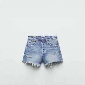 Zara TRF High Rise Denim Shorts